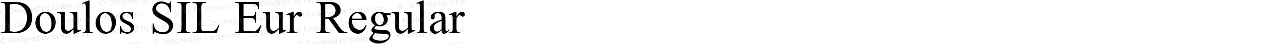 Doulos SIL Eur Regular