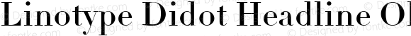 Linotype Didot Headline Oldstyle Figures