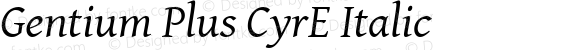 Gentium Plus CyrE Italic