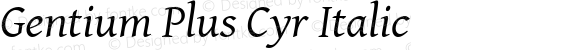 Gentium Plus Cyr Italic