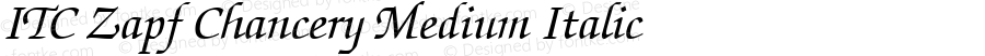 ITC Zapf Chancery Medium Italic