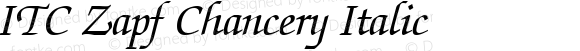 ITC Zapf Chancery Italic