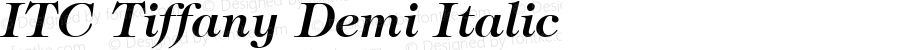 ITC Tiffany Demi Italic