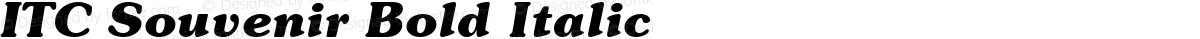 ITC Souvenir Bold Italic