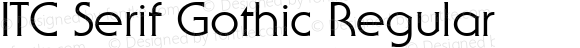 ITC Serif Gothic Regular