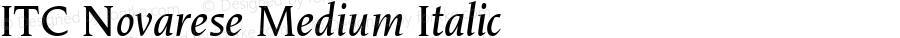 ITC Novarese Medium Italic