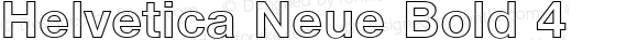 Helvetica Neue Bold 4
