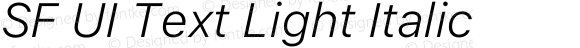 SF UI Text Light Italic