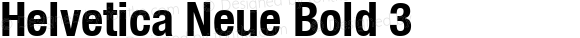 Helvetica Neue Bold 3