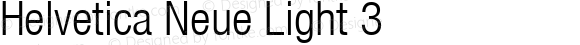 Helvetica Neue Light 3