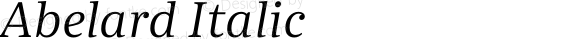 Abelard Italic