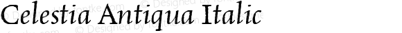 Celestia Antiqua Italic