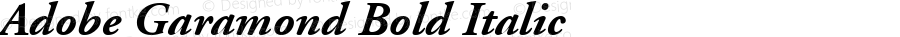 Adobe Garamond Bold Italic
