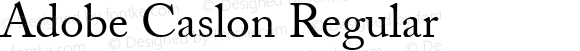 Adobe Caslon Regular