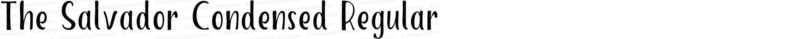 The Salvador Condensed Regular