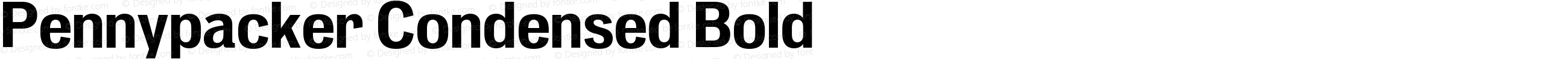 Pennypacker Condensed Bold