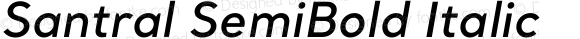 Santral SemiBold Italic