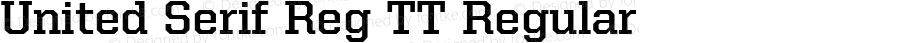 United Serif Reg TT Regular