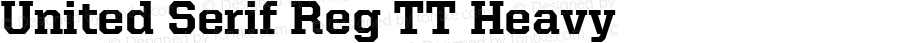 United Serif Reg TT Heavy