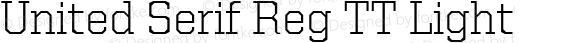 United Serif Reg TT Light