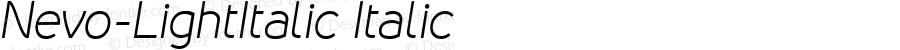 Nevo Light Italic