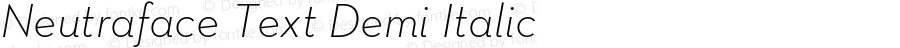 NeutrafaceText-DemiItalic