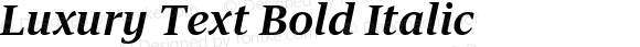 Luxury Text Bold Italic