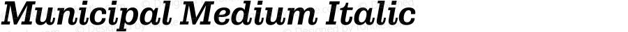Municipal Medium Italic