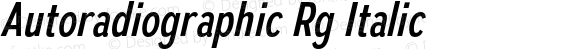 Autoradiographic Rg Italic