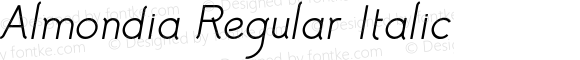Almondia Regular Italic