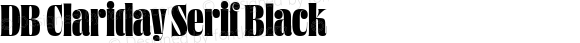 DB Clariday Serif Black