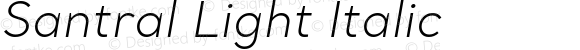 Santral Light Italic