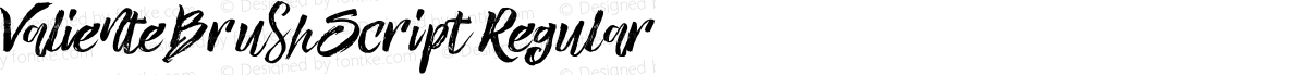 Valiente Brush Script Regular