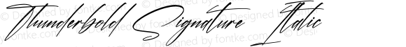 Thunderbold Signature Italic