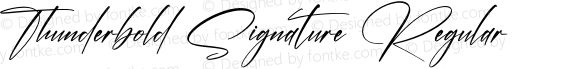 Thunderbold Signature Regular