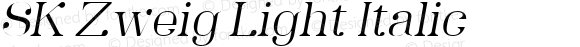 SK Zweig Light Italic