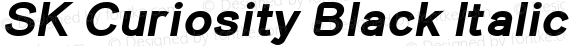 SK Curiosity Black Italic