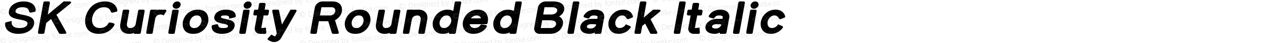 SK Curiosity Rounded Black Italic