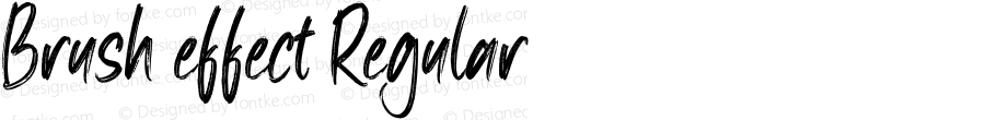 Brush effect Regular Version 1.00;November 8, 2021;FontCreator 13.0.0.2683 64-bit