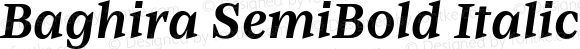 Baghira SemiBold Italic