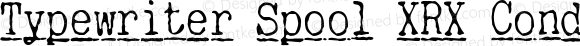 Typewriter Spool XRX Condensed Light Italic