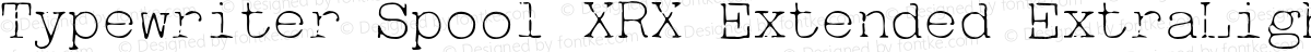 Typewriter Spool XRX Extended ExtraLight