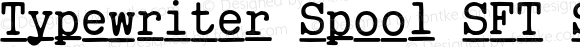 Typewriter Spool SFT SemiBold Italic