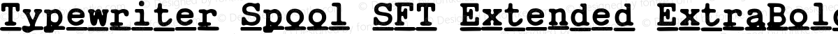 Typewriter Spool SFT Extended ExtraBold Italic