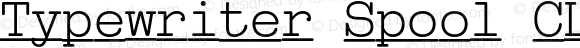 TypewriterSpoolCLNExLt-Italic