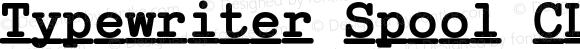 Typewriter Spool CLN Extended ExtraBold Italic