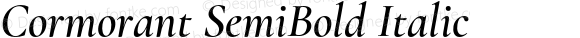 Cormorant SemiBold Italic