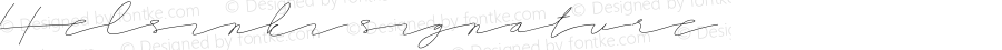 Helsinki signature