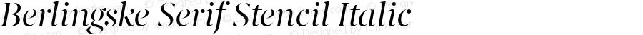 Berlingske Serif St Italic