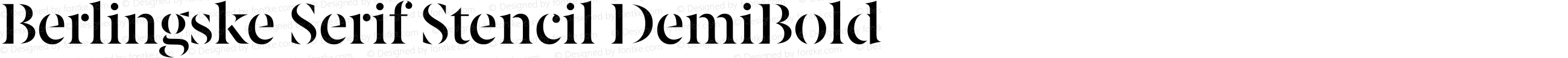 Berlingske Serif St DBd